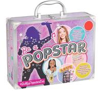 RANRHA Be a Popstar Activity Set - Kids’ Creative Play Suitcase with Hair Extensions, Face Gems, Nail Stickers, Tattoos, Crystals & Accessories - Pop Star Dress-Up & Craft Kit for Girls Age 5+