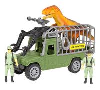 RANRHA Dinosaur Hunters All-Terrain Vehicle Playset - Includes 2 Dino Hunters, 2 Dinosaurs & Hunting Cage Truck - Adventure Toy Set for Kids Ages 3+