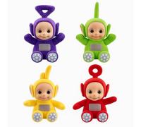 RANRHA Super Soft Plush Toys Set of 4 - Cute Colorful Stuffed Dolls for Kids, Cuddly Gift for Boys & Girls, All Ages (Purple, Green, Yellow, Red)