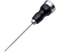 RANSHOU Japanese Ice Pick Tool for Breaking Ice 7" Long, Made in JAPAN, Heavy Duty Japanese Steel, Professional Bartender Tool for Bar and Kitchen, Non-Slip Wood Handle with Metal Ice Crusher, Black