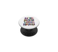 Ransom Note Design Sarcastic Dead-pan humor Introverts Gen Z PopSockets Adhesive PopGrip