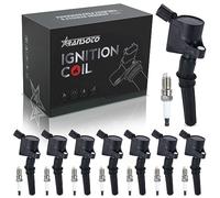 RANSOTO Ignition Coil DG508 & Spark Plug SP479 Compatible With 5.4L Ford Expedition F150 F250 F-350 Excursion Lincoln Navigator E-150 E-250 E-350 (Set of 8)