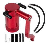 RANSOTO Oil Catch Can 5.7L 6.4L HEMI Compatible with 2011-up Dodge Charger Challenger Chrysler 300 Jeep Grand Cherokee, Z-Bracket Tech and Billet Aluminum Oil Separator Tank (Red)