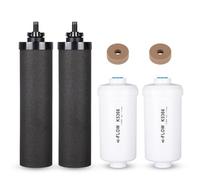 RANSOTO Upgrade Water Filter Compatible with Berkey® BB9-2® Series Black Activated carbon Filters & FP-2® Series Fluoride Filters