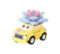 Ranstac Building Blocks Potted Plants Succulents Bonsai Puzzle Assembling DIY Toys Cute Rocket BJJM-01 (yellow car)