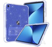 Rantice Case for iPad A16 11-inch 11th Generation, iPad 10th Generation Case 10.9 Inch, Pencil Holder & Kickstand - Slim, Glittery and Shockproof Bumper for Women and Girls, Clear Glitter