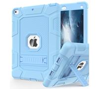 Rantice iPad 6th Generation Cases, iPad 5th Generation Case, iPad Air 2 Case, Shockproof Rugged Drop Protection Cover Built with Kickstand for iPad 9.7'' A1893/A1954/A1822/A1823 (LightBlue)