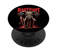 Rantifant Angry Elephant In Rage Mode Meme PopSockets Adhesive PopGrip