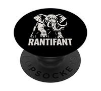 Rantifant Angry Elephant Meme Sarcastic Mood PopSockets Adhesive PopGrip