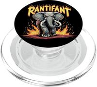 Rantifant Angry Elephant On Fire Rage Meme PopSockets PopGrip for MagSafe