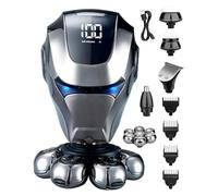 Rantizon 2026 Upgraded Head Shavers for Men - 7D Electric Skull Shaver with LED Display, IPX5 Waterproof Bald Head Razor & USB Rechargeable Grooming Kit, Valentine’s Day Gift for Him