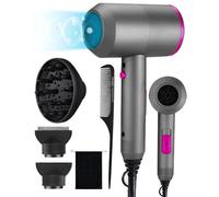 Rantizon Hair Dryer 2000W - Lightweight Ionic Hairdryer with 2 Speeds, 3 Heat Settings & Cool Shot - Compact Professional Blow Dryer for Women & Men