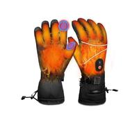 Rantizon Heated Gloves Rechargeable for Men Women, Upgraded Waterproof Windproof Adjustable Heated Gloves for Outdoor Sports Working Cycling Skiing Motorcycle Riding Gifts