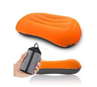 Rantizon Ultralight Camping Pillow, Compressible, Compact,Comfortable, Ergonomic Inflatable Travel Pillow with Storage Bag, for Neck & Lumbar Support for Hiking, Camping, Traveling,3.5 oz,Orange