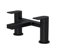 Ranton Contemporary Deck Mounted Bath Filler Tap - Matt Black - Balterley