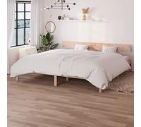 Rantry Bed Frame Solid Wood Pine 180x200 cm Super King Size, Bedstead Platform Bed for Adults and Teenagers, Bedroom Dorm Guest Room Furniture Bed Frame Bed Base 3134 Beds & Bed Frames