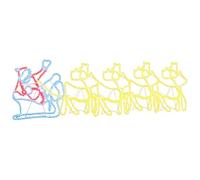 Rantry Christmas Decoration with 1224 LEDs, Multicolour 69x79 cm PVC Festive Party Atmosphere Decoration Supplies for Christmas Celebrations and Home Decor