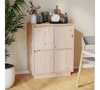 Rantry Sideboard 60x34x75 cm Solid Wood Pine, Side Cabinet, Cupboard Storage Cabinet for Dining Living Room, Hallway and Kitchen, Home Office Furniture Buffet Cabinet Type2