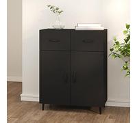 Rantry Sideboard Black 69.5x34x90 cm Engineered Wood, Side Cabinet, Cupboard Storage Cabinet for Dining Living Room, Hallway and Kitchen, Home Office Furniture Buffet Cabinet Type4