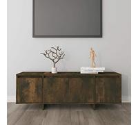 Rantry TV Cabinet Smoked Oak 120x30x40.5 cm Engineered Wood, Entertainment Centre Cabinet, TV Stand Hifi Cabinet Stereo Cabinet TV Unit Living Room Furniture Home Indoor Storage Chest