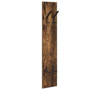 Rantry Wall-Mounted Coat Rack Smoked Oak 20 x 1.5 x 100 cm Wall Racks for bathrooms/Living Rooms/bedrooms/Kitchens/Home Offices ZSSLW-UK874463UK