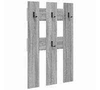 Rantry Wall-Mounted Coat Rack Wall-Mounted Grey Sonoma 65 x 3 x 100 cm Wall Racks for bathrooms/Living Rooms/bedrooms/Kitchens/Home Offices ZSSLW-UK874504UK