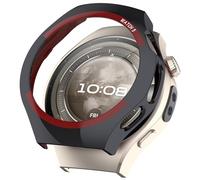 RanTuo Case Compatible with Huawei Watch 5 46mm, Anti-Fall, Hard PC, Half-Pack Protection.(Black)