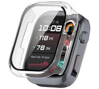 RanTuo Case Compatible with Huawei Watch D2, Hard PC + Tempered Screen Film Integrated, Dust-Proof, Watch Cover Compatible with Huawei Watch D2.(Transparent)