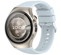 RanTuo Strap Compatible with Huawei Watch 5 46mm, Soft TPU, Lightweight, Breathable, Adjustable, Durable Replacement Straps.(Official Light Blue)