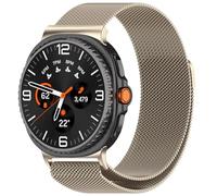 RanTuo Strap Compatible with Samsung Galaxy Watch 8 40mm, Soft TPU, Metal Material, Stylish And Elegant, Adjustable, Breathable And Durable One-piece Replacement Strap.(Frosted Starlight)