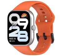 RanTuo Strap Compatible with Xiaomi Redmi Watch Move, Soft TPU, Lightweight, Breathable, Adjustable, Durable Siamese Replacement Straps.(Orange)