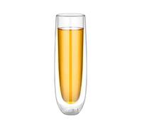 Ranuw 150ML Double Walled Stemless Champagne Flute for Wine Champagne Home Gift Mugs for Wine Champagne Durable to Use Acrylic Wine Glasses