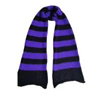 Ranuw Harajuku Stripe Neck Scarf For Women Men Soft Neck Warmer Gothic Knit Warm Scarf Winter Autumn Fashion Neckwear Striped Scarf Neckerchief Streetwear Scarf