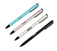 Ranvi Hero 1303 Scholarship Test Fountain Pen, 0.5MM Fine Nib, 4 PCS, 4 Colors(sliver, black, blue, pink)