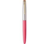 Ranvi Hero 616 Fountain Pen,Gold Trim,0.38mm nib Pink