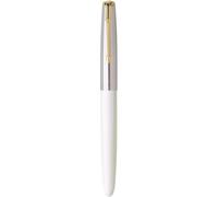 Ranvi Hero 616 Fountain Pen,Gold Trim,0.38mm nib White