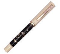 Ranvi Jinhao 58A Fountain Pen, Classic 12 Constellations Design, Smooth Writing, Extra Fine Nib with Ink Converter(Gold Clip-ARIES)