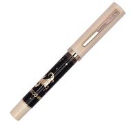 Ranvi Jinhao 58A Fountain Pen, Classic 12 Constellations Design, Smooth Writing, Fine Nib with Ink Converter(Gold Clip-CAPRICORN)
