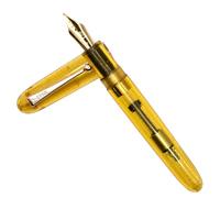 Ranvi Jinhao 9013 Fountain Pen Heartbeat Point,Medium Nib 0.7mm Office Writing Ink Pen with Converter(Yellow)