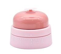 Ranvi Mechanical Kitchen Timer with Desk Ring Bell Creative Style Timer Reminder 60 Minutes Timer(Pink)