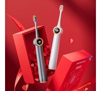 RANVOO AirJet™ [Max Jet Cleaning] [Vibrating & Flossing 2-in-1] Bubble Sonic Electric Toothbrush, Plaque Removal, White for Adult Gum Care Teeth Clean Rechargeable Gift with 2 Soft Brush Heads Grey