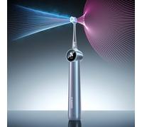 RANVOO AirJet X5 [Max Tartar Removal & Interdental Jet Clean] New-Gen Electric Toothbrush, 100% Plaque Removal, Whitening, Gentle on Gums, Orthodontic Clean, Rechargeable, 3 Brush Heads, Steel Blue