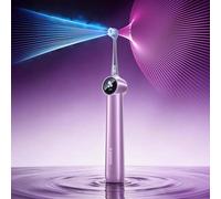 RANVOO AirJet X5 [Max Tartar Removal & Interdental Jet Clean] Next-Gen Electric Toothbrush, 100% Plaque Removal, Whitening, Gum Care, Orthodontic Clean, Rechargeable, 3 Brush Heads, Velvet Purple