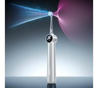 RANVOO AirJet X5 [Max Tartar Removal & Interdental Jet Clean] Next-Gen Electric Toothbrush, 100% Plaque Removal, Whitening, Gum Care, Orthodontic Clean, Rechargeable, 3 Brush Heads, Pearl White