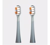 RANVOO Bubble Electric Toothbrush Original Replacement Head, Conada Certified, Brushing & Flossing 2-in-1, 100% Plaque Removal, 3-Day Whiter & Cleaner, Enhanced Gum Care, 2 Packs, Soft Bristles, Grey