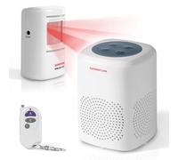 Ranxinyuan Barking Dog Alarm Motion Detector,Pir Human Body Sensor Alarm Electronic Burglar Deterrent Loud Siren,with Remote & USB,Say Goodbye to Unwanted Intruders