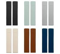 RANYAKE 12PCS Pen Holder for Notebook, PU Leather & Nylon, Adjustable, Elasticated, Black, White, Light Blue, Dark Blue, Brown, Grey