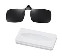 RANYAKE Clip-on Sunglasses,1PCS Flip up Rimless Myopia Nearsighted Sunglass,Polarized Flip up Sunglasses，Clip-on Sunglass-es with Storage Case,Clip on Sunglass uk,for Men and Women