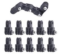 Ranyi 10 Pack Camera Mount Adapter Action Camera Mount Adjustment Extension Adapter Compatible with GoPro Hero 13 12 11 10 9 8 7 6 / DJI Osmo Action 5 Pro 4 3 / Insta360 X5 X4 / AKASO EK7000 Brave 4