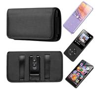 Ranyi for AGPTEK M3 A02 A02XT A02S A02PLT M6 M7 T07 T08X T09U MP3 Player Case, Horizontal Nylon Pouch Holster with Belt Clip Carrying Case Compatible with AGPTEK M3 A02 M6 M7 T07 T08X T09U MP3 Player